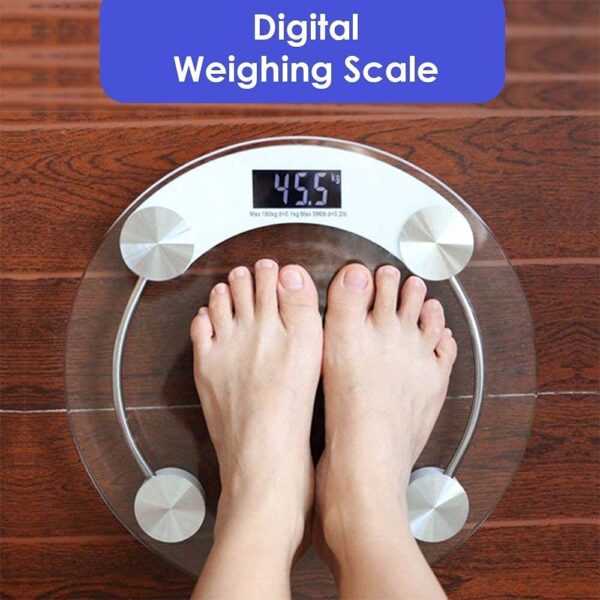 12 mm(180 Kg) Digital LCD Display Electronic Glass Personal Weighing Scale/Weight Measurement Me chine